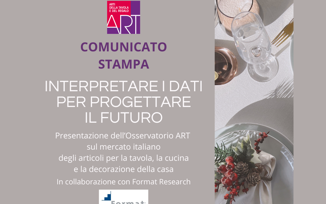 Il mercato italiano degli articoli per la tavola, la cucina e la decorazione della casa cresce nel 2023